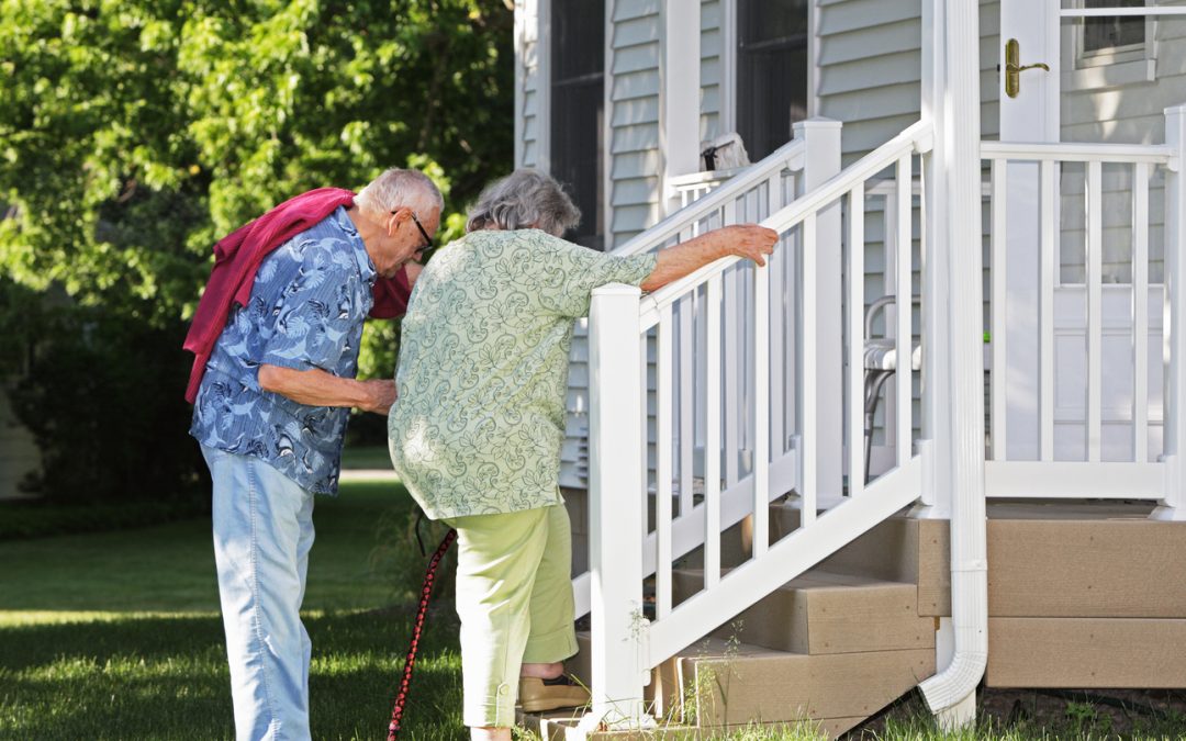Elders walking stairs - Keystone Elder Law